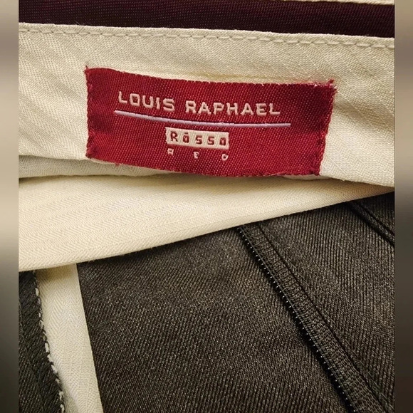 Vintage Mens Louis Raphael Rassa Oro Suit Pants Straight Leg Size 38 - Picture 3 of 4